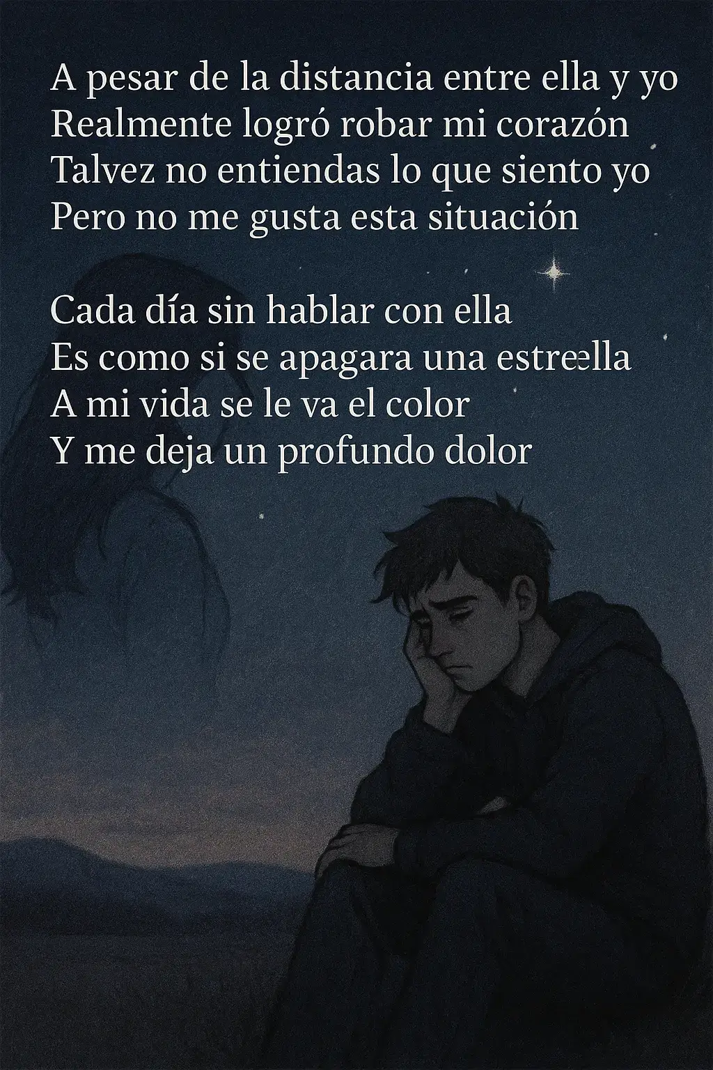 Un pequeño poema de 2 partes que escribí al perder a la persona que más amaba  #poesia #amoradistancia #Amor #frases #soledad🖤💔 