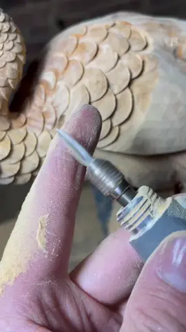 When carving with this sword knife, you must control the rotation speed well, otherwise all your efforts will be wasted if you make a mistake! #woodcarving #wooden #woodworking #woodwork #wood #sculpture #sculptureart 