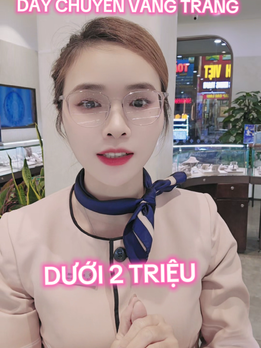 Dây chuyền vàng trắng 10k dưới 2 triệu  #phụ_kiện_trang_sức #PNJ627NguyenAnhThu #xuhuongtiktok #TrangSucPNJ #dây_chuyền 