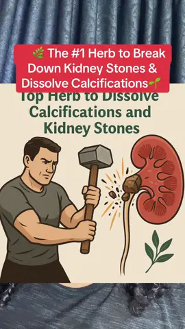 🌿 The number 1 Herb to Break Down Kidney Stones & Dissolve Calcifications🌱 #kidneystones #calcifcations #kidneyhealth #kidneydamage 