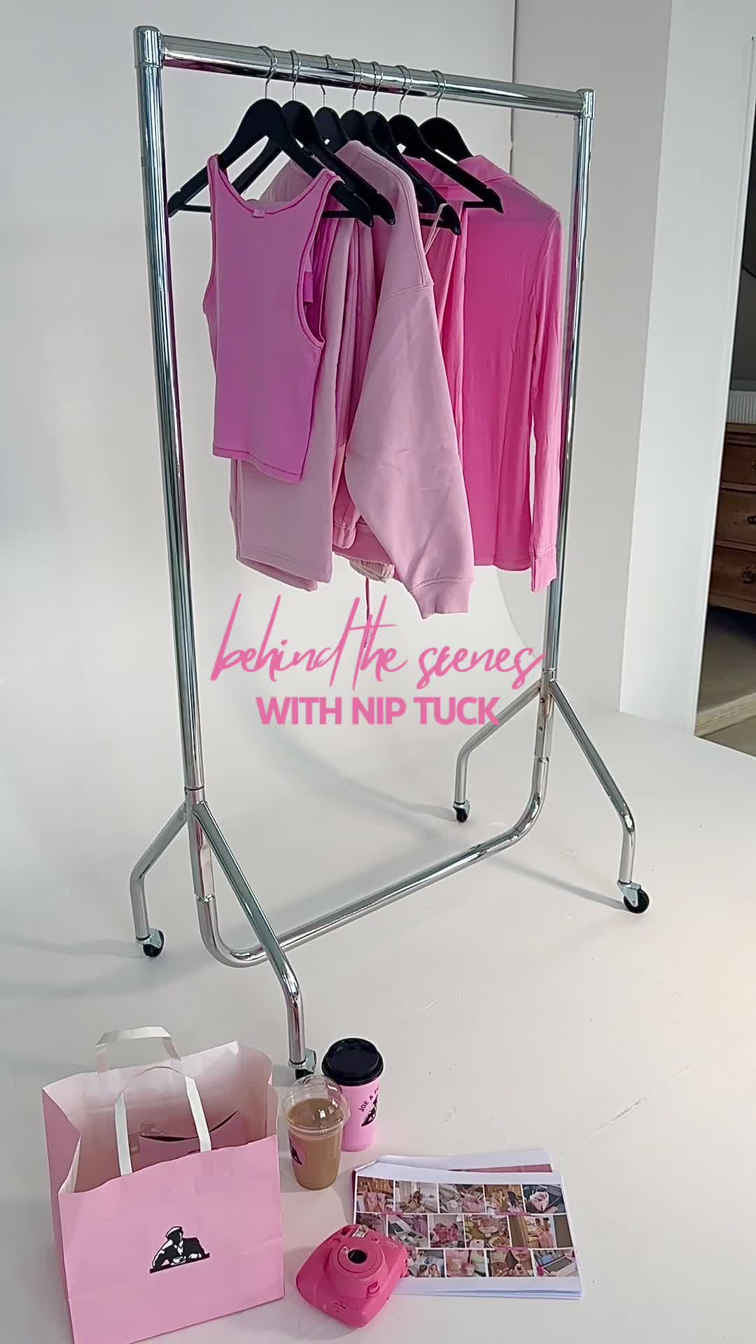 Come on set with Nip Tuck 🎥✨ We spent the day shooting content to keep you fed in between episodes think summer must-haves, BTS chaos, and all the bits you don’t usually see 🎧💕