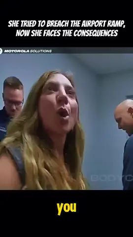 She Tried to Breach the Airport Ramp, Now She Faces the Consequences Part 10 #cops #copsoftiktok #police #policeofficer #bodycam #crime #truecrime #truestory #foryou #fyp 