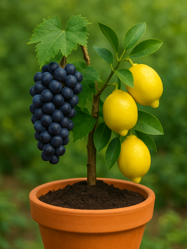 how to grow Grapes Plus Lemon At home 