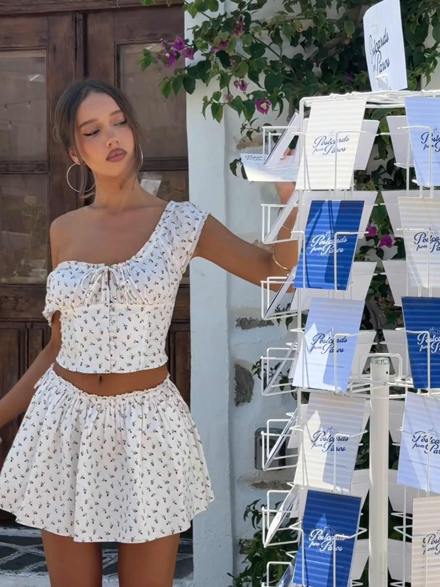 Each postcard, a piece of Paros — handwritten and signed Oh Polly xo #ohpolly #ohpollydress #summerdress #Paros #europe