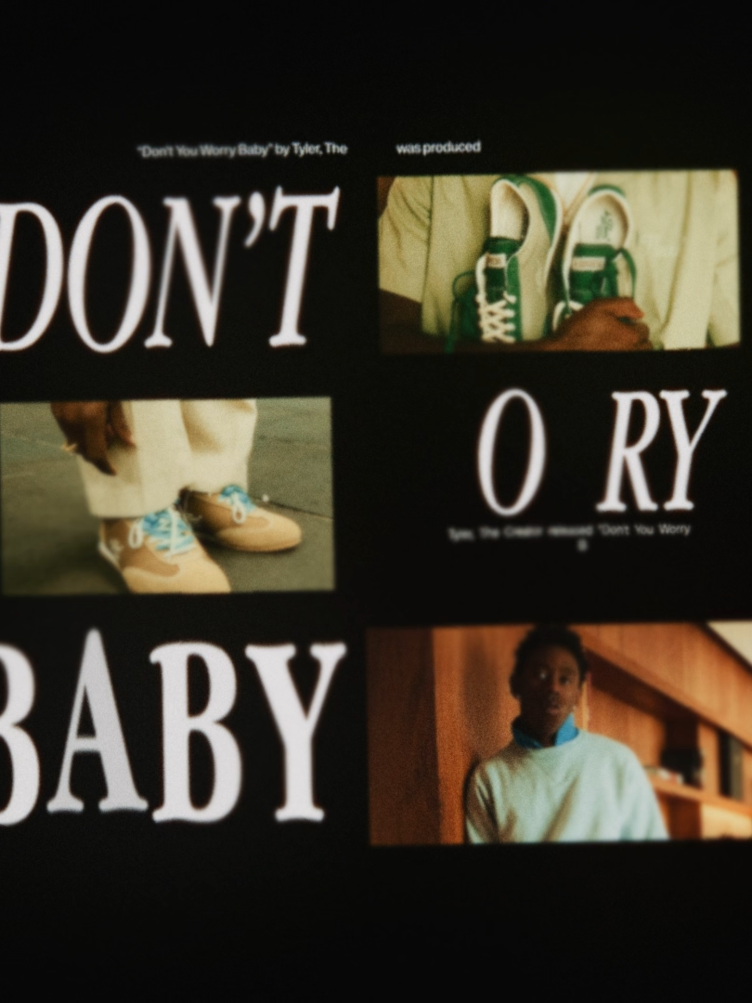 don't you worry baby. #alightmotion #motiongraphics #typography #aftereffects #tylerthecreator #edit #fyp #tylerthecreatoredits