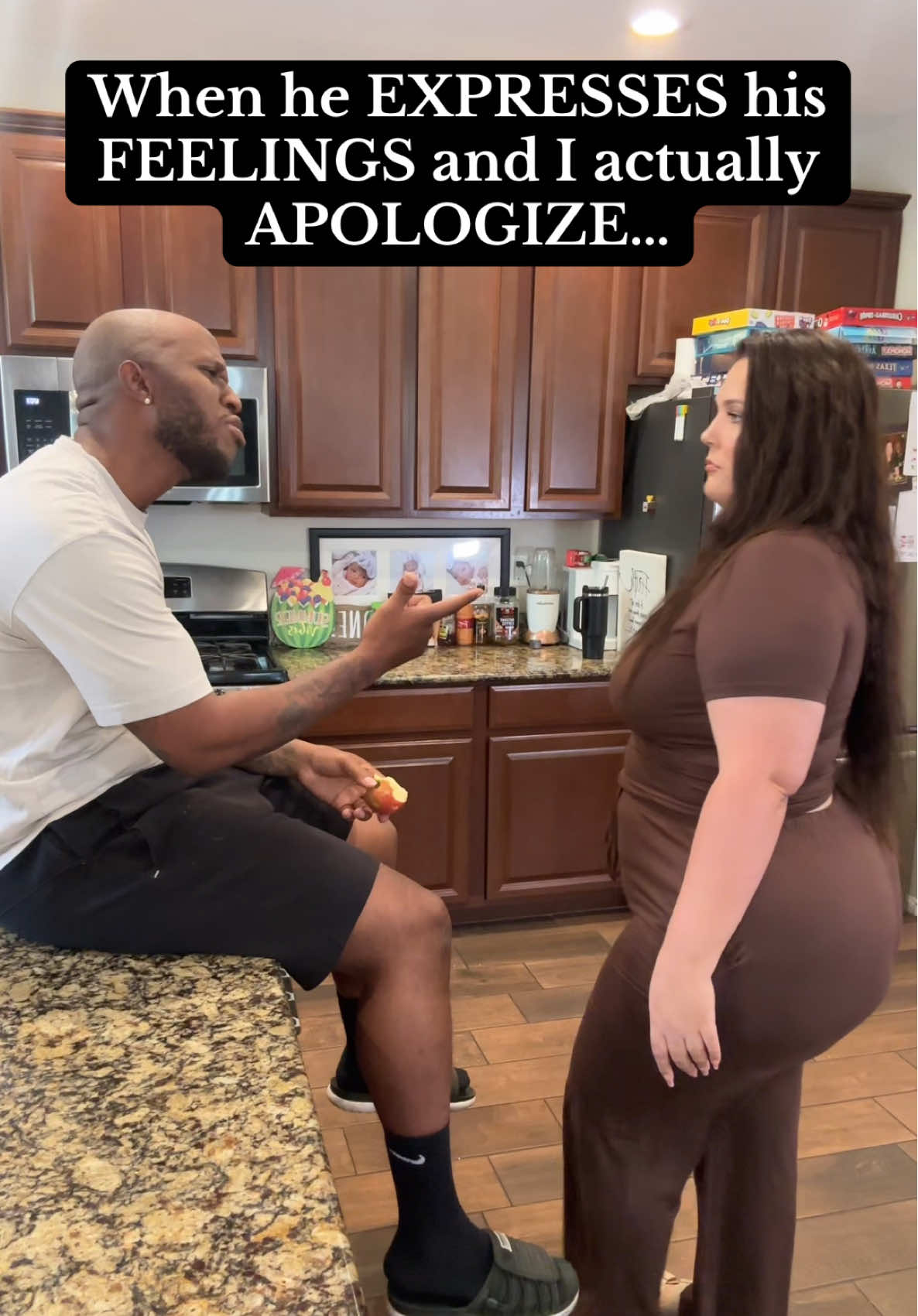 Every once in awhile, I shock us both 😂 #women #drama #funnyvideos #couplegoals #marriage #interracialmarriage #interracialcouple #husbandandwife #relatable #family #couple #couplehumor #couplesoftiktok #marriedlife #Relationship #funny #comedy #wivesoftiktok #MomsofTikTok #momcomedy #bigfamily #momof5 #bigfamilylife #momlife #thegreatwhitefamily #foryou #foryoupage #fyp #reels #fypage