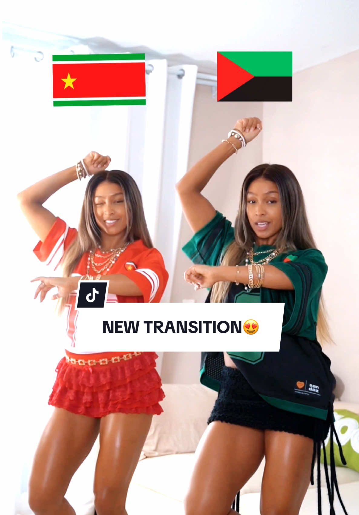 Replying to @floshflower had to included the Caribbeans❤️wich countries  next ?👀 JERSEYS from @Sandaz® ❤️ #transitionvideo #outfitinspo #jeamyblessed #caribbeantiktokeurs🇭🇹🇬🇾🇹🇹🇸🇷🇯🇲 #fyp 