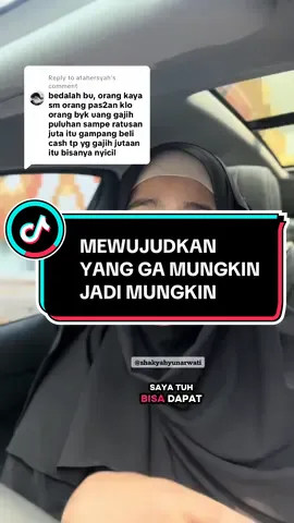 Replying to @atahersyah #millionairemindset #mentalberkelimpahan #abundance #moneymagnet #zhakyahyunarwati 