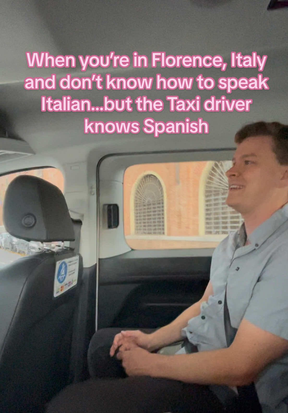 After Barcelona we went to Florence and Rome. While there we didn’t have the luxury of Tanner knowing Spanish to help us with the Italian language. Thankfully Tanner met some people, like this Taxi driver, that spoke Spanish and it was really helpful! We even got some good recommendations! If you haven’t learned Spanish, I highly recommend you do so! I even need to spruce up and keep learning! #españa #español #spain #spanish #italy 