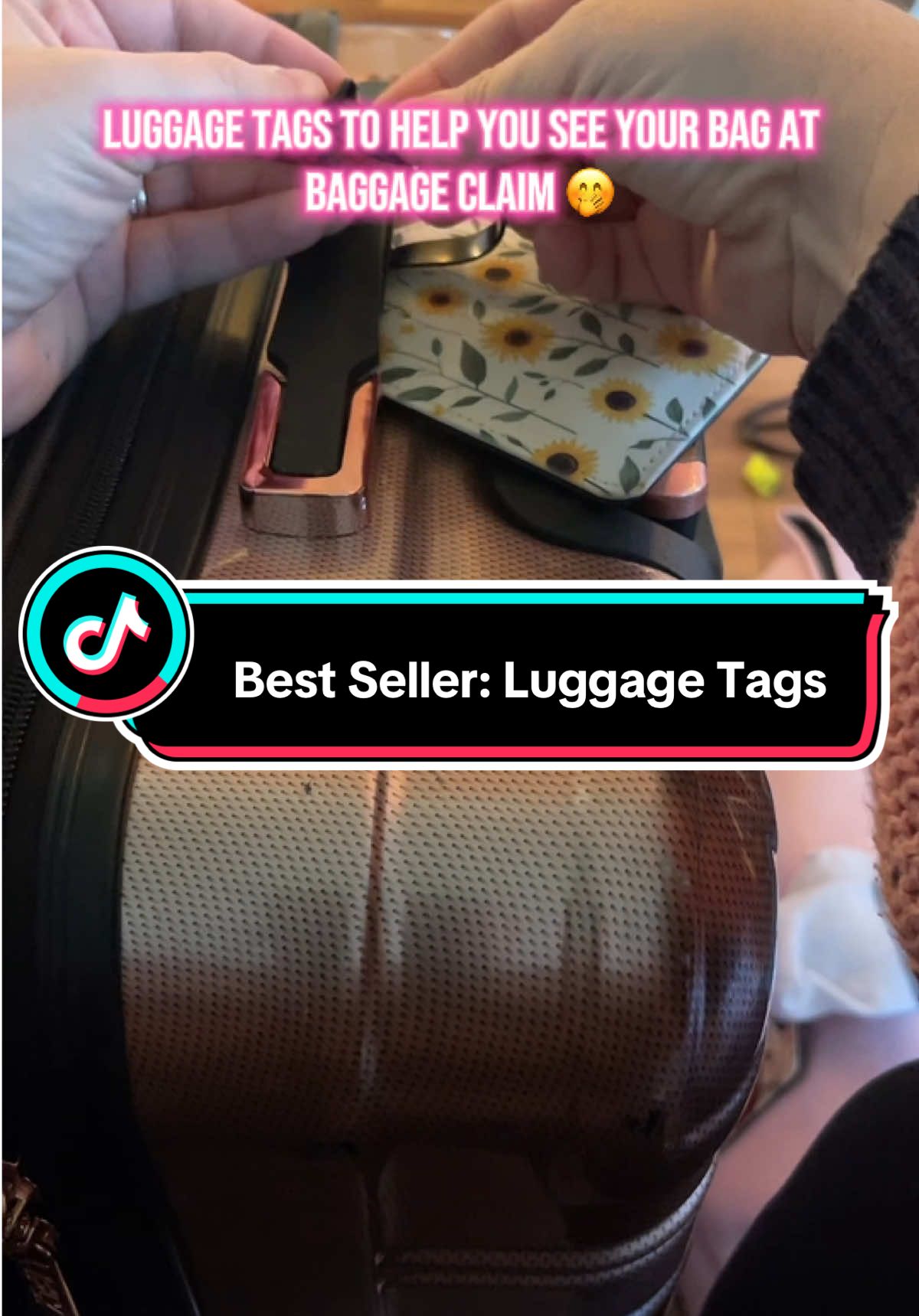 If you’re traveling near or far, having a luggage tag is the way to go! So many cute designs! Grab them for yourself and family today! 🫶✈️ #travel #luggage #luggagetag #traveling #bagtag #luggagehack #packwithme #traveltiktok 