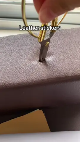 Leather repair is really easy, have you ever tried it?#goodthing #fyp Leather stickers #leatherrepairpatch #motorcycleseatrepair #leathersofarepair #goodstufftoshare #fyp≥ #leathergoodsrepair #capcut 