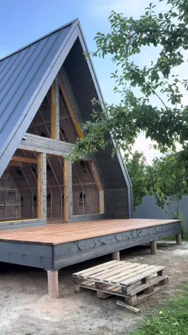 A - Frame 6х9 + терраса 🏡 📌В  «базовую». комплектацию входит : ✔️Проект; ✔️Геология участка; ✔️Фундамент; ✔️Все материалы из древесины сухие строганые (!) - лаги, рейки, каркас, стропила и прочее! ✔️Паро-и Гидроветрозащитные плёнки; ✔️Утепление 150 URSA TERRA, контр-утепление 50 URSA TERRA; ✔️Металлочерепица Кликфальц; ✔️Окна, двери ; ✔️Стены внутри из крашеной имитации бруса класса АВ; ✔️Террасса из лиственница ; ✔️Электрика черновая ; ✔️Сантехника гильза; 📩За подробностями пишите в директ либо звоните +375293041710 💲Возможно строительство с привлечение кредита и рассрочки 💲 🇧🇾Работаем по РБ🇧🇾 #барнхаус#афрейм #строительствобарнхауса #домабарнхаус#домтреугольник#барнхаусбеларусь#стройкарб#барнхаусминск#барнхаусдизайн#барнхауспроект#барнхаусклассика#барнхаусмодерн#барнхаусвилла#барнхаускоттедж#барнхаускомпания#барнхаусстройка #барнхаусдом #барнхаусзагородныйдом#каркасныйдом#домабеларусь#строительстводомов #модульныедома #беларусь#стройка