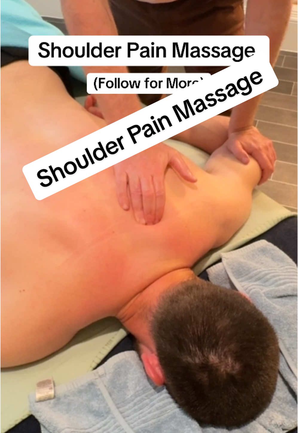 Shoulder pain massage. Who else gets muscle knots here? #shoulderpain #shoulderpainrelief #shouldermassage #davetaylormassage #raynormassage #asmrmassage 