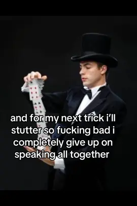i’ll be stuttering so bad i’ll just say “goodnight” and give up 😭😭 #magictrick #mynexttrick #real #relatable #stutter #fyp #foryou #foryoupage #fypシ #trend #trending #trendy #fyfyfyfyfyfyfyfyfyfyfyfyfyfyfyfyfyfy #viral 