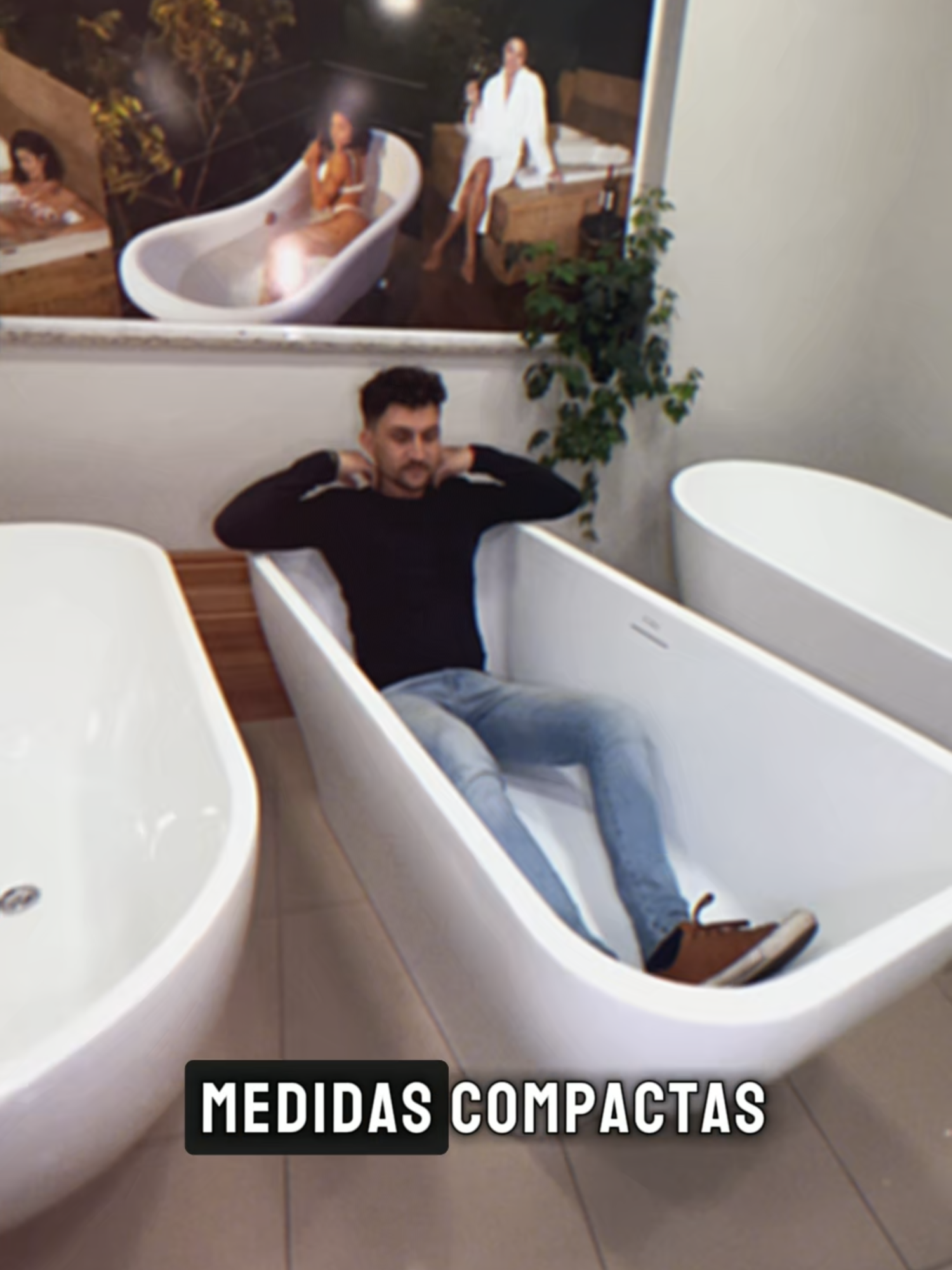🛁✨ Sofisticação, conforto e um banho que transforma o seu dia. Essa é a Acqua Casa, uma banheira de imersão pensada para quem valoriza bem-estar com design! Ideal para transformar seu banheiro em um verdadeiro refúgio. 🌿