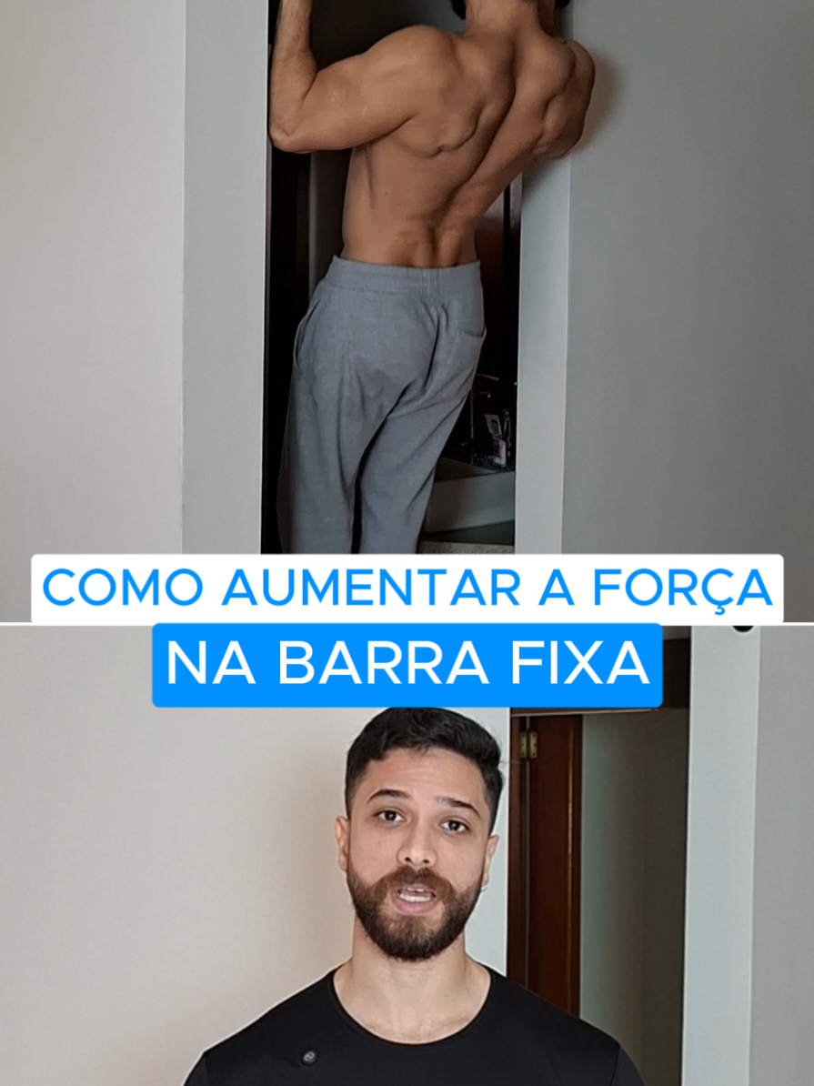 Como aumentar sua força na barra fixa #treinamentodeforça #treinodeforça #treinoemcasa #exerciciosemcasa #barrafixa #barra #treino