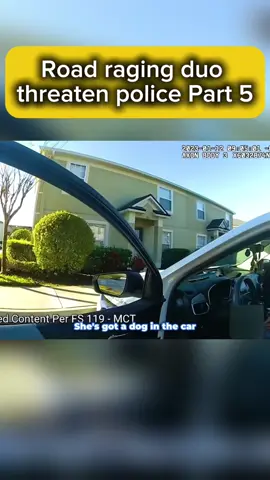 Road raging duo threaten police | Part 5 #fyp #police #cops #bodycam #viralbodycam #viral #shocking #stupid 