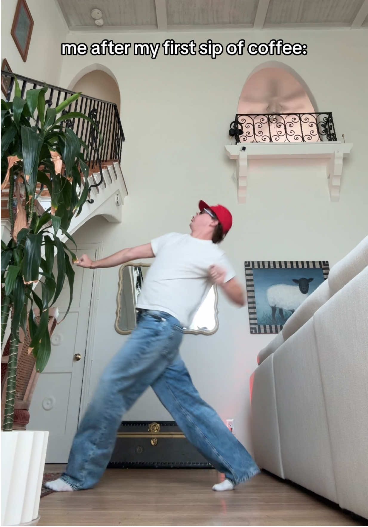 that first #sip feeling 😩😩😩  #coffee #jump #blackpink #larsgummer 