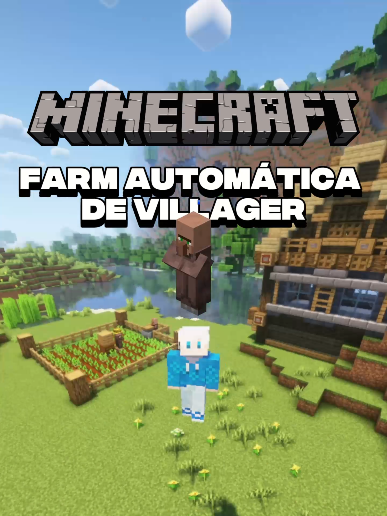 MINECRAFT, MAS É O TUTORIAL DE UMA FARM DE VILLAGER . . . . . . . #Minecraftviral #MinecraftFarm #MinecraftFyp #Minecraft #Minecraftbut #DesafioMinecraft #OPMinecraft #Trend #Viral #MinecraftGameplay