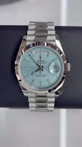 One of the coldest dials in the game❄️ The Rolex Day-Date 228206 in platinum with an Ice Blue Motif Dial🧊 Would you add it to your collection?🔥 Like & follow for daily watch content! #rolex #daydate #watchoftheday #watchenthusiast #luxurywatches #austintexas #atx #austinluxury 