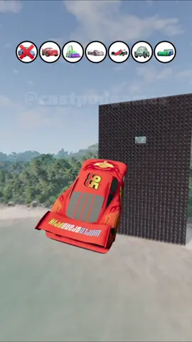 Carros da pixar vs parede de espinhos #beamngdrive #beamng #carros #gaming #pixar #game 