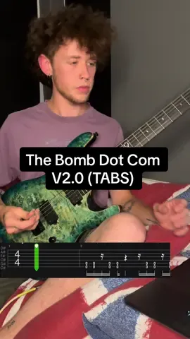 The Bomb Dot Com V2.0 (TABS) #guitartabs #guitar #electricguitar #sws #sleepingwithsirens #trending #viral #fyp 