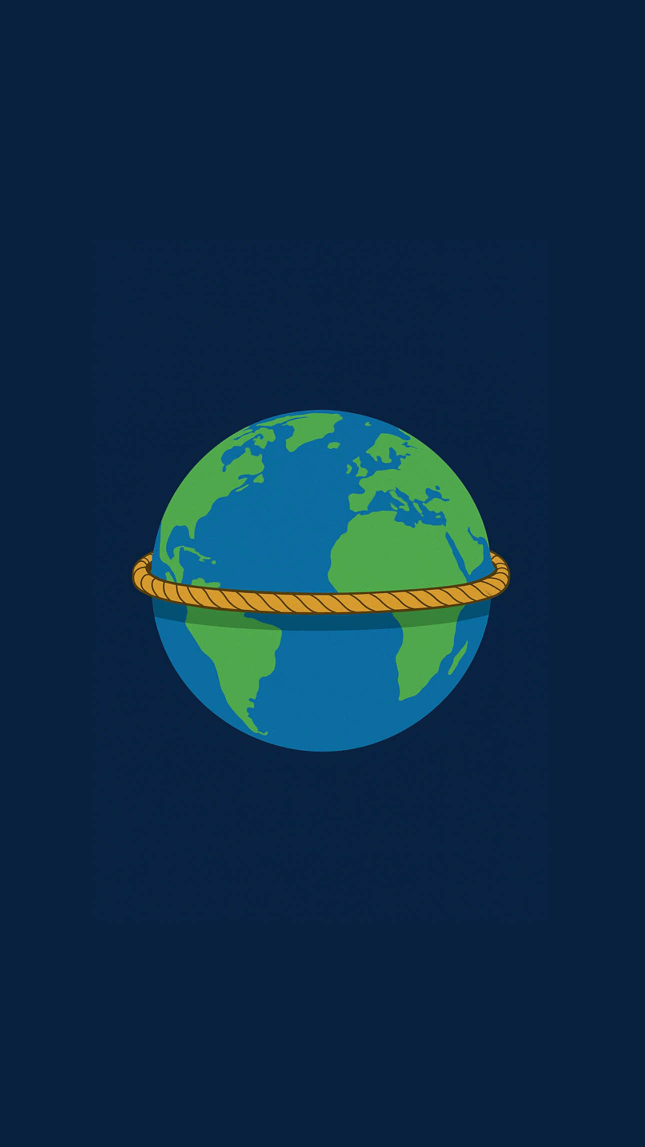 الحبل الملفوف حول الأرض🌎 String girdling Earth  هو لغز رياضي غير بديهي. تخيل أن في حبلًا مشدود حول خط الاستواء لكوكب الأرض (بافتراض أنها كرة مثالية تمامًا). السؤال هو: إذا أردنا رفع هذا الحبل بمقدار متر واحد فوق سطح الأرض على طول الخط كاملاً، فكم يجب أن نزيد في طوله؟ 🤔⁩