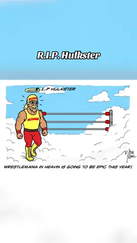 Wrestlemania in heaven is going to be epic this year. #aifun #hulkhogan #WWE #WWF #riphulkhogan #wrestling #tribute 