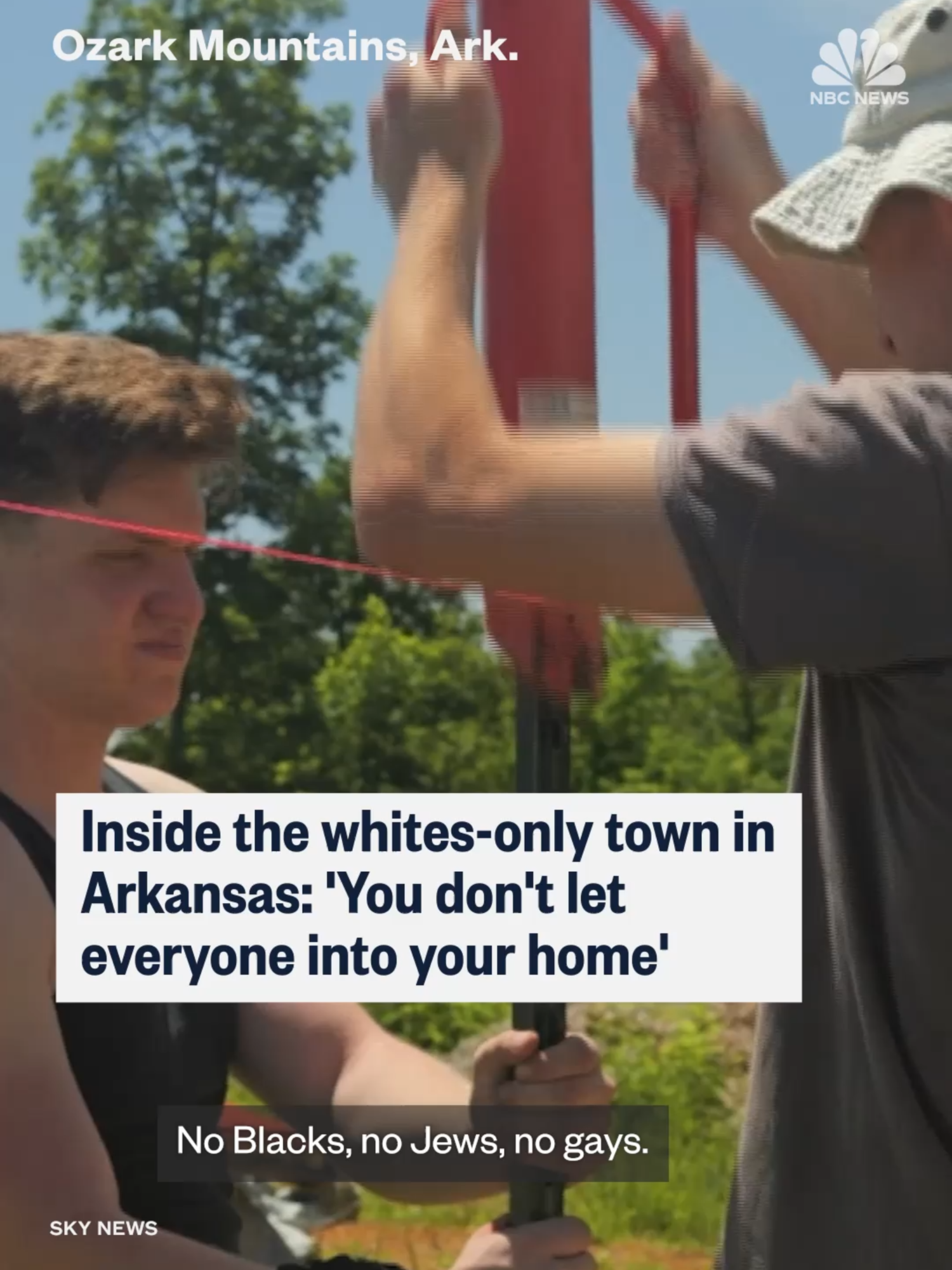 Inside the Ozark hills in #Arkansas, a group called Return to the Land has established a whites-only community. Sky News reports.