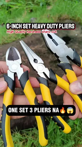 Heavy-duty 6-Inch Pliers🔥 One Set po tatlong piraso na😱🔥💯 #pliers #heavydutytools #tools  #highqualitytools 