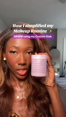 Obsessed with my custom Stak from @Subtl Beauty 😍 it makes doing my makeup soooo much easier now 💕 #creatorsearchinsights #blackgirlmakeup #darkskinmakeup #makeuptutorial #subtlbeauty #makeuphacks 