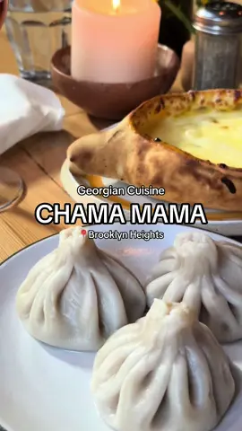 Who’s in the mood for authentic Georgian food? 🇬🇪 #chamamama #georgianfood #khinkali #kachapuri #nycfood #nycrestaurants #nyceats