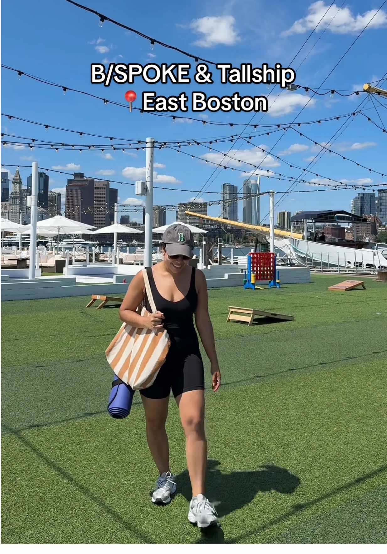 Had the best time at yoga sculpt with @B/SPOKE Studios and @Tall Ship and you can too.. next outdoor class is August 31st! #bostontiktok #thingstodoinboston #bspokestudios #tallshipboston #bostonwellness #bostonworkout #bostonlifestyle 