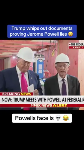 Powells face is 💀 😂 “I have your lies right here” Trump to Powell 😆 #trump #trumpsupporters #donaldtrump #fyp #foryou #foryoupage #foryourpage #fypシ #maga #trending #viral #omg #wow #facts #news #breakingnews #breaking #liberal #democrat #conservative #republican Donald Trump MAGA