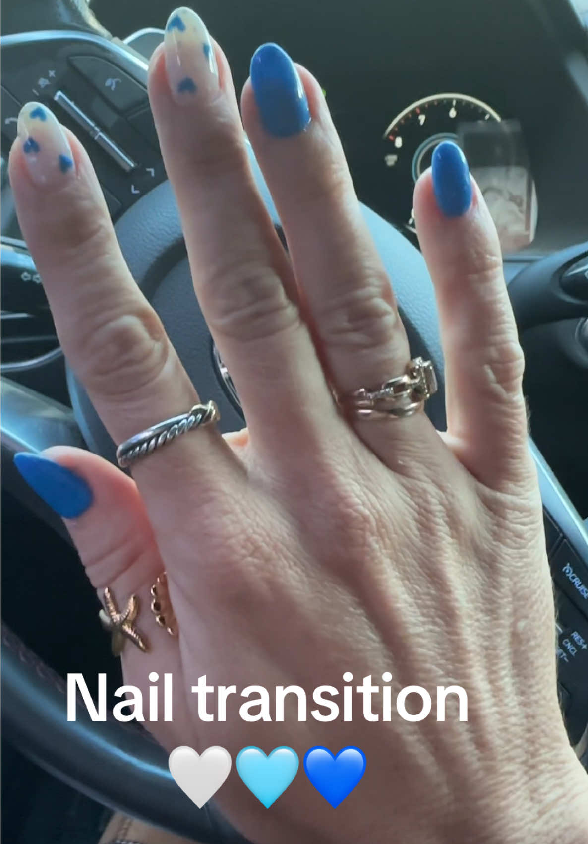 When your nail lady is on point 🤍🩵💙 #nails #liquidgel #gelnails #nailtransition #nailart #nailinspo #nailtok 