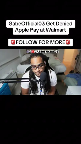 Ever wonder why Walmart refuses Apple Pay? #GabeOfficial03 