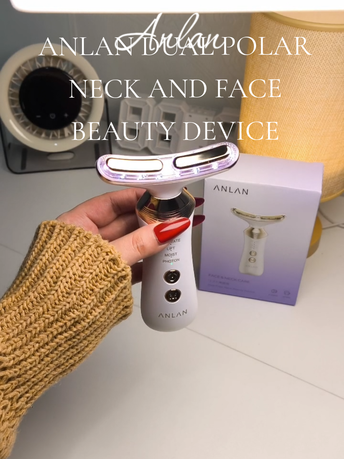 Anlan dual polar neck and face beauty device ✨ #anlan #neckmassager #facemassagerdevice #anlandevice #anlanbeautydevice 