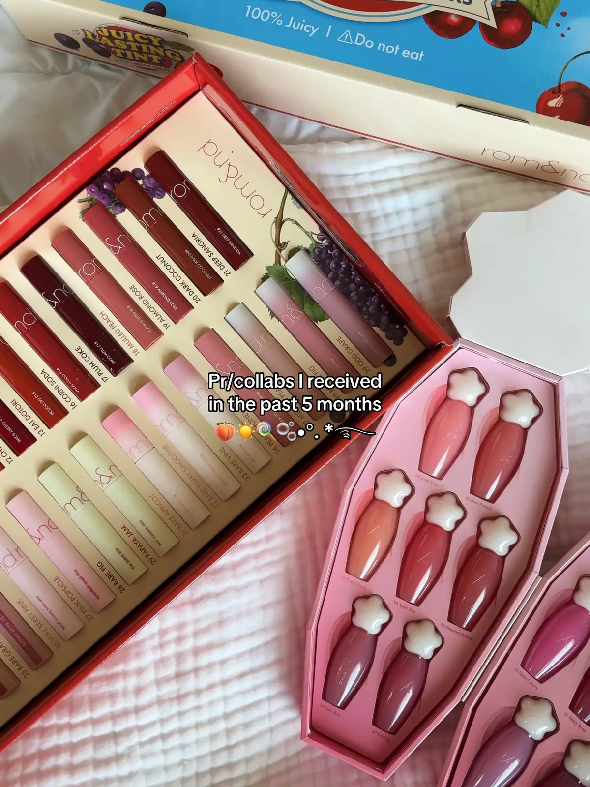 P.1 and that’s not all of it 🥹, beyond grateful to every brand that reaches out and gives me these opportunities!! you can ask any questions 🥰  #prpackage #microinfluencer #cutemakeup #unboxing #pr #contentcreationtips 