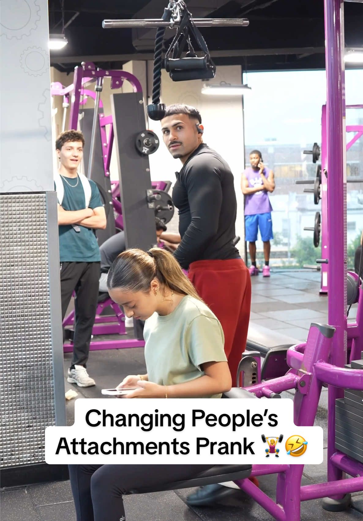 I Put 5 Attachments Up ⬆️🤣 #fyp #prank #fypシ #foryoupage #gym #GymTok #lol 