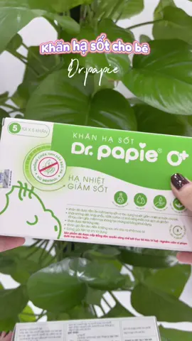 Khăn hạ sốt Dr.Papie 0+dành cho trẻ sơ sinh #khanhasot #khanhasotdrpaie #khanhasotthaoduoc #drpapie #suckhoebeyeu #baby #tresosinh #khanhasotchobé #xuhuong #fyp 