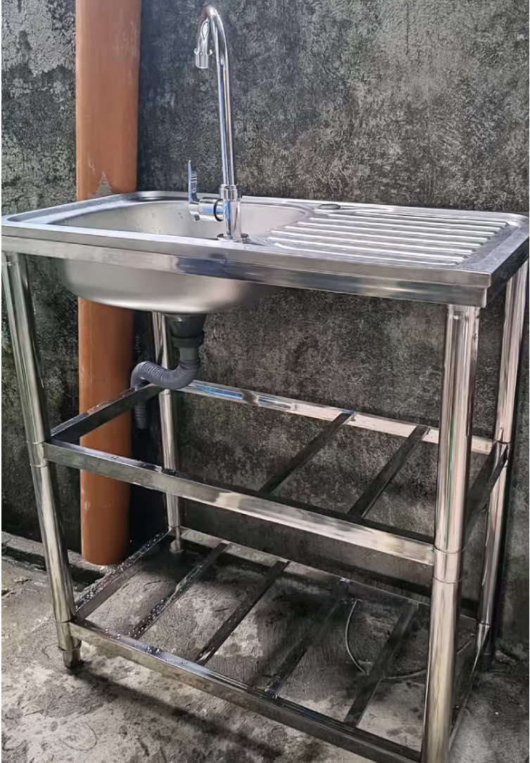 Kitchen sink set single sink #kitchensink #outdoorsink #sink #sinkstand 