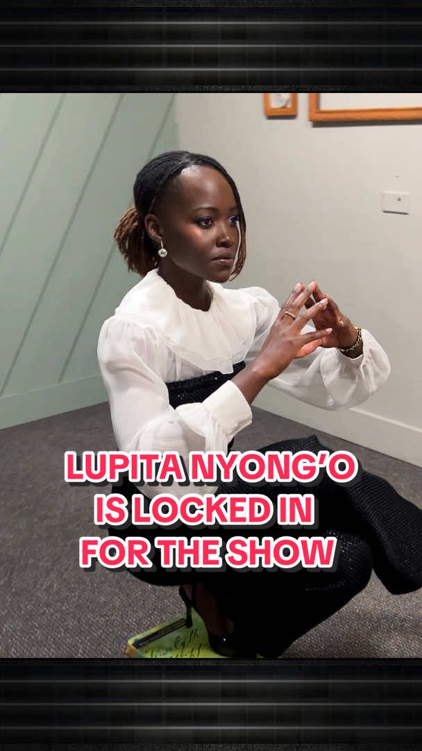 @Lupita Nyong’o is locked in for the show 🔥 #FallonTonight #TonightShow #LupitaNyongo #NickiMinaj #NickiMinajChallenge 