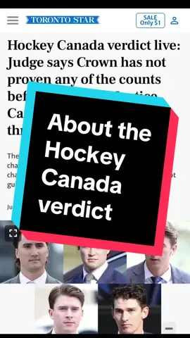I’m also stunned that the ‘say it’ clip wasn’t seen as evidence of coercion rather than consent. #canada #hockeycanada   