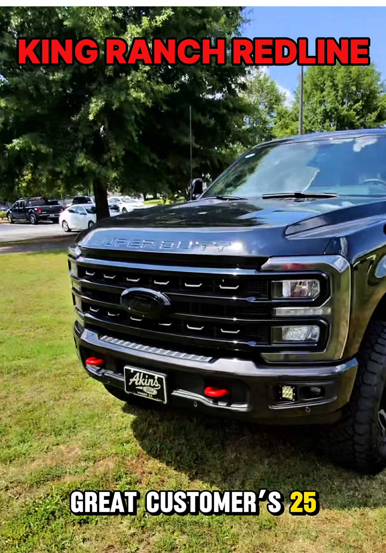 AJ SOLD Augie Vitiello this INCREDIBLE Akins Ford F250 KING RANCH Covert Edition 3.5” @carlisuspension LIFTED on 37s and 20” @fueloffroad Blitz wheels, @diamondbackcovers, @bmclights and more! @wildwillies_customaccessories @akinsfordwinder @alumiduty @fordtruckclub @dirtydutys #f250 @kingranchinc @6.7_powerstroke_only #superduty
