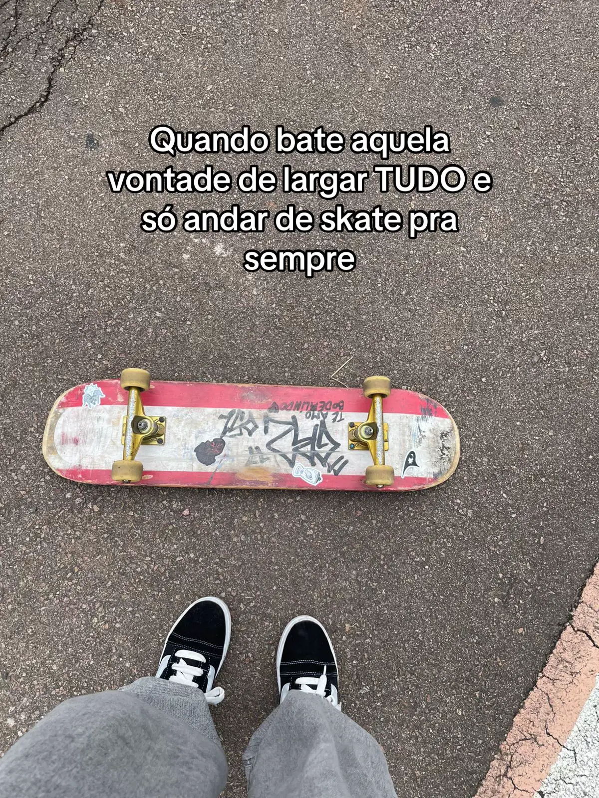 Andar de skate e largar tudo #skate #skatelife #Skateboarding #fyp #foryou 