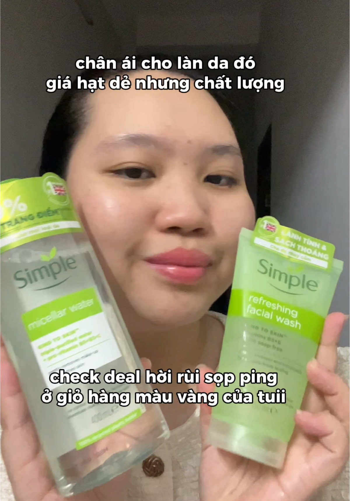 làm sạch da, da mẩn đỏ/breakout vô tư đi vì có @Unilever Beauty Vietnam #unileverbeauty #nuoctaytrang #suaruamat #simple #hoptaccungunilever #zeldaquynhdoi #chamsocda #skincare #cleanser 