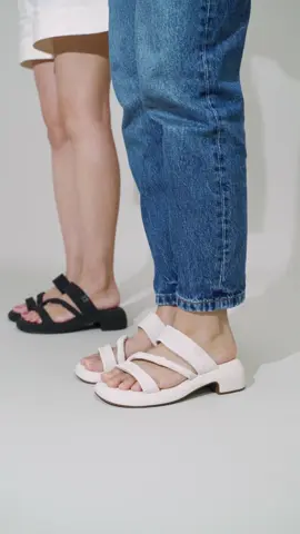 Black or white? We say… why not both. Shop Olivie 🤍🖤 #fyp #tiktokmalaysia #sandals 