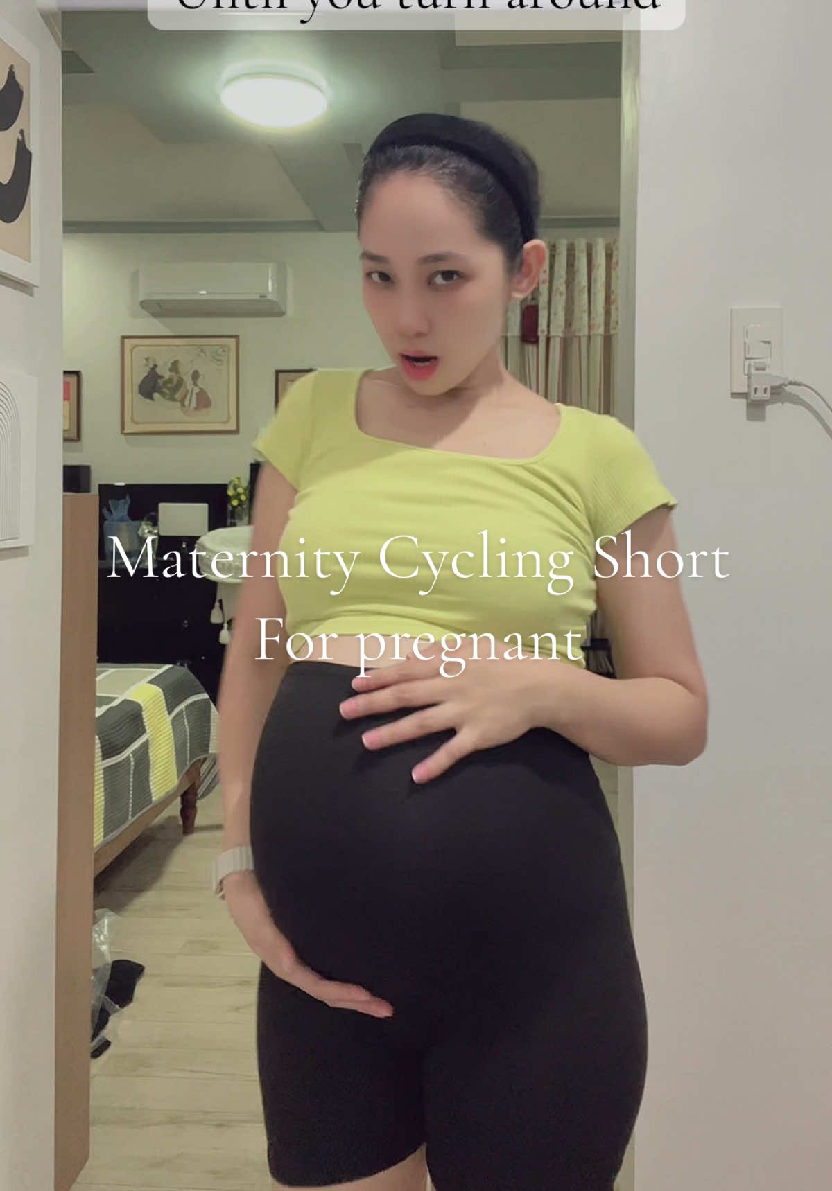 Im wearing my favorite maternity cycling shorts for pregnant | 8 months pregnant  #maternityshort #cyclingshort #cyclingshortforwomen #cycling shirt for women plus size 