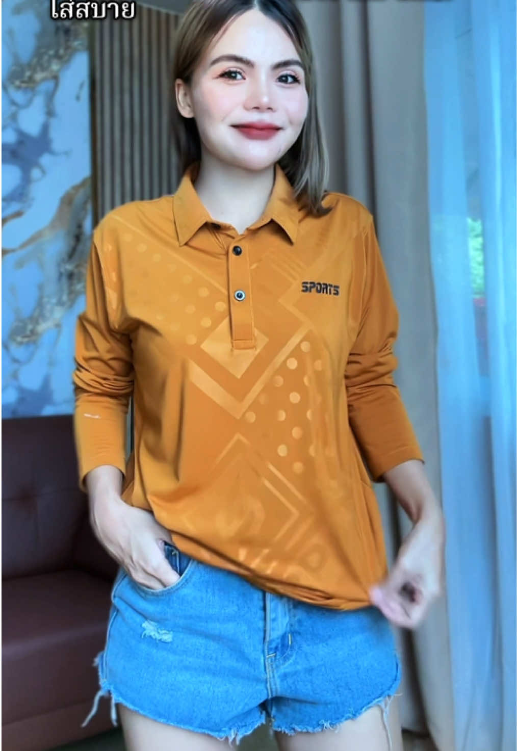 เสื้อโปโลแขนยาวทรงตรงสปอร์ตชายหญิงใส่ได้#เสื้อโปโลแขนยาว#เสื้อยืดแขนยาว#เสื้อยืดคอปกแขนยาว#เสื้อโปโล#ของมันต้องแชร์ 