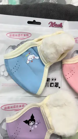 Khẩu trang nỉ kèm bịt tai , lót lông cho bé #khautrangni #khautrangchobe #khautrang #hottiktok_xuhuong #khautrang 